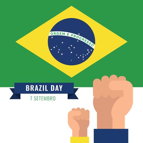 Viert de onafhankelijkheidsdag van Brazilië vector