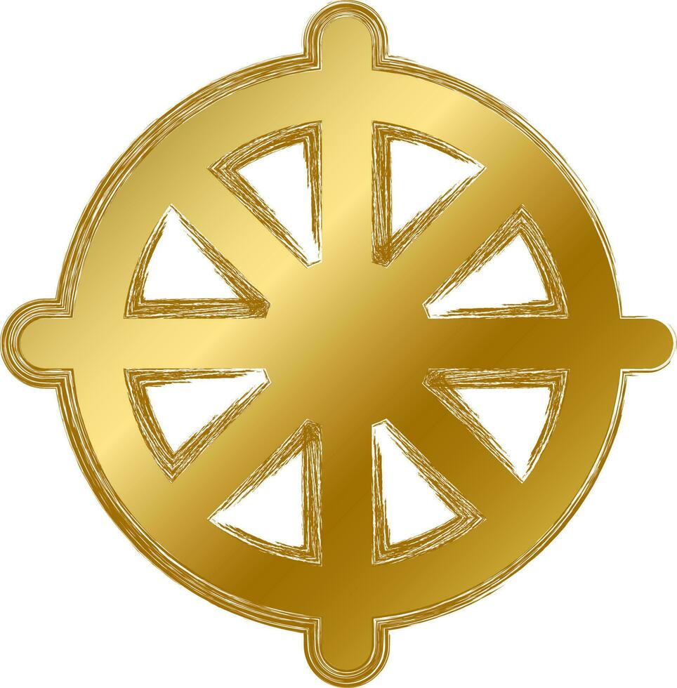 grunge goud religie Boeddhisme mystiek symbool vector