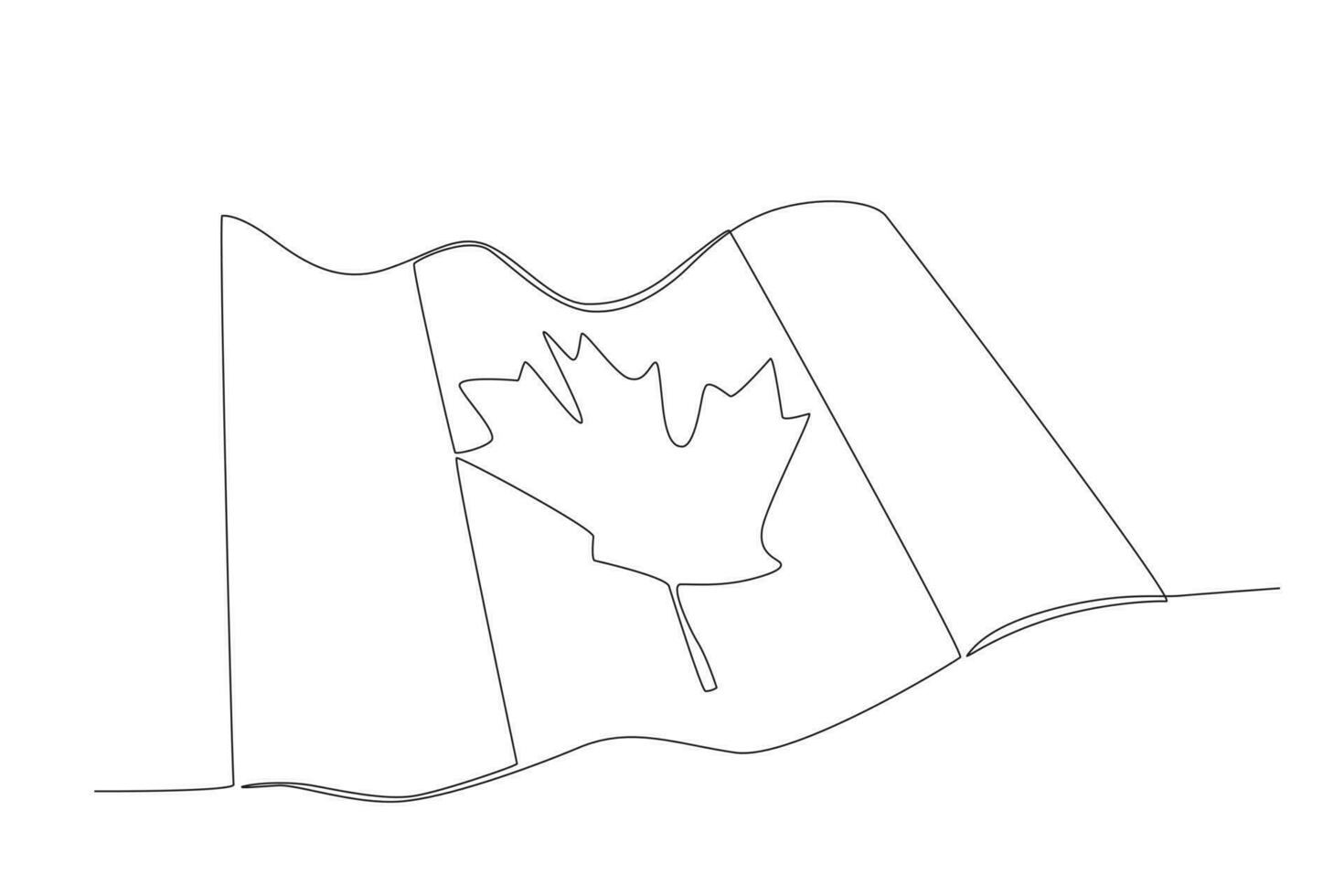 een vlag met een Canadees symbool vector