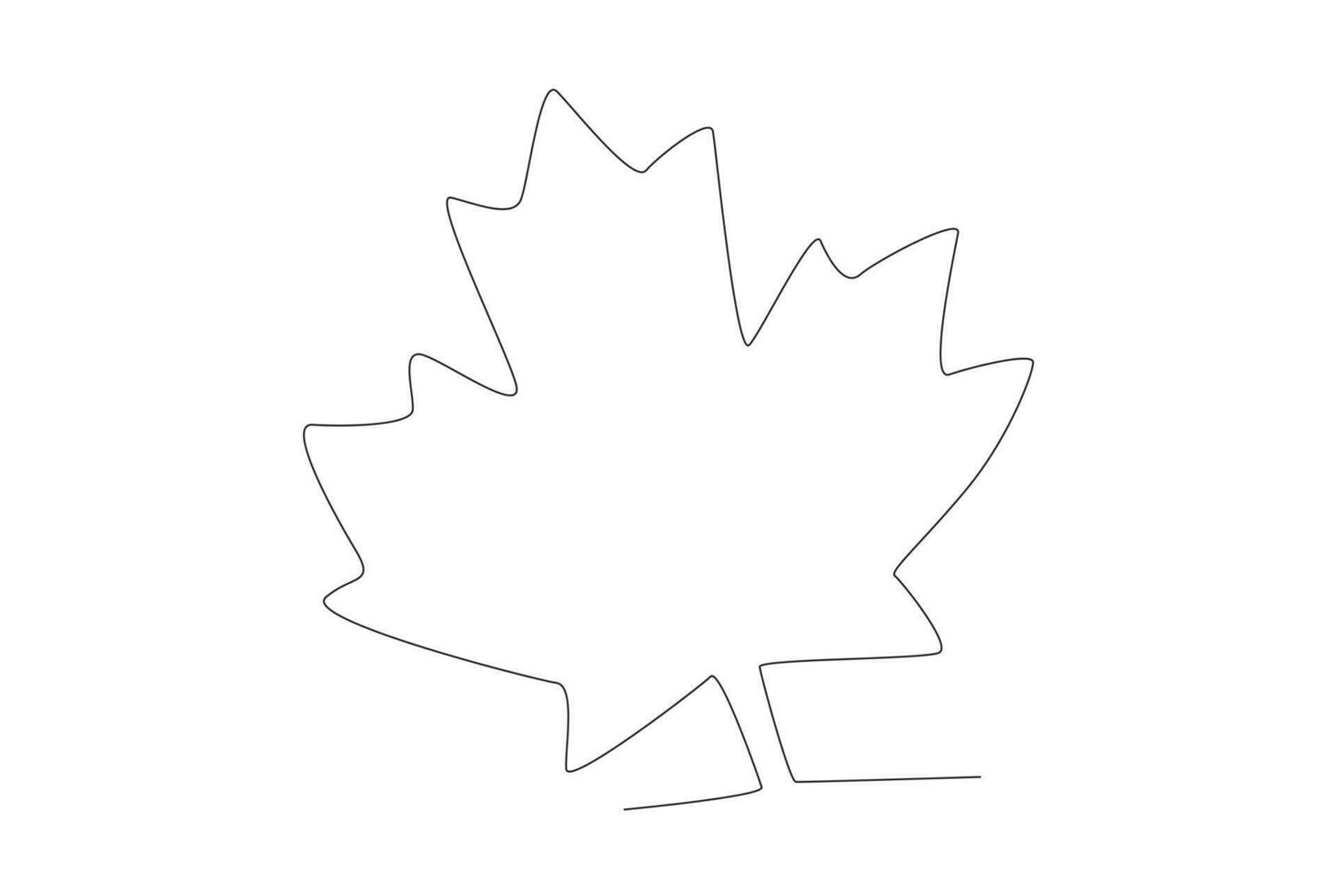 een esdoorn- blad is een symbool van Canada vector