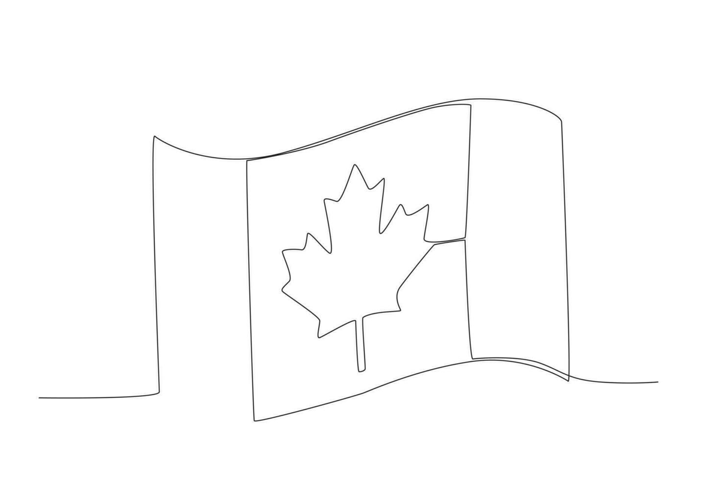 een Canadees vlag fladdert vector