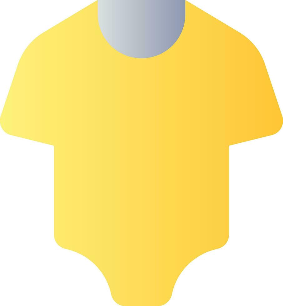 baby bodysuit vlak helling kleur ui icoon. nachtkleding voor kind. zuigeling kleren. online op te slaan. gemakkelijk gevulde pictogram. gui, ux ontwerp voor mobiel sollicitatie. vector geïsoleerd rgb illustratie