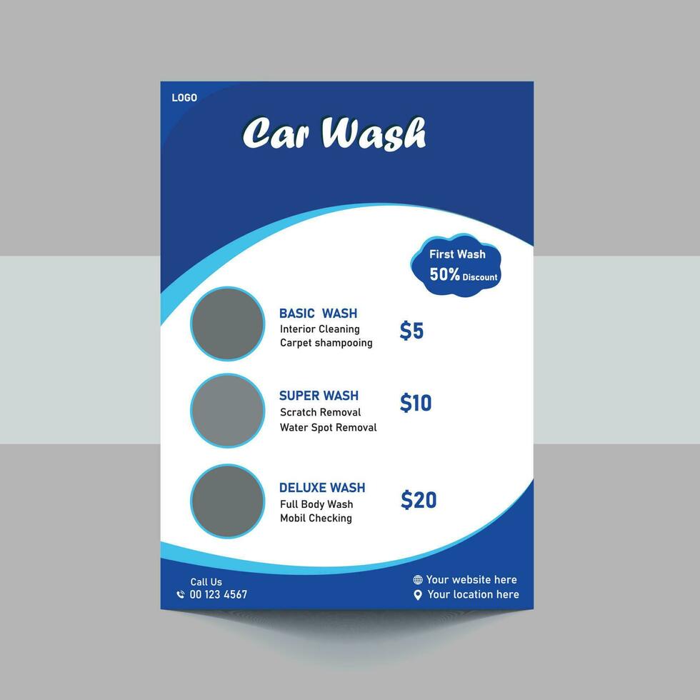 a4 auto wassen en schoonmaak onderhoud Hoes sjabloon voor een verslag doen van en brochure ontwerp, folder, folders decoratie voor het drukken en presentatie vector sjabloon