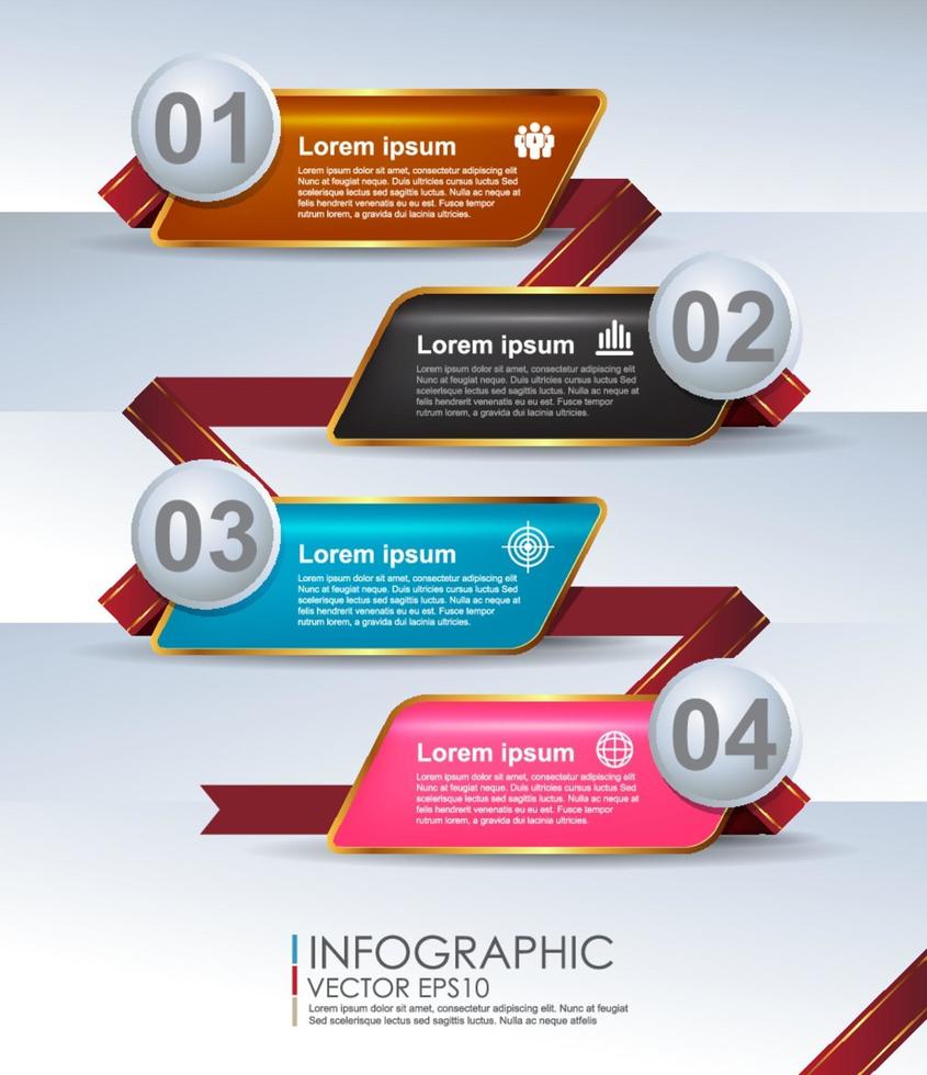 3D-infographic sjabloonontwerp vector