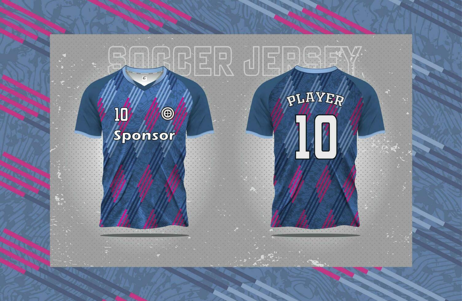 professioneel voetbal Jersey Amerikaans voetbal sport t overhemd ontwerp met modern concept geschikt voor racen, voetbal, gaming en e sport- pro vector en dubbelzijdig mockup