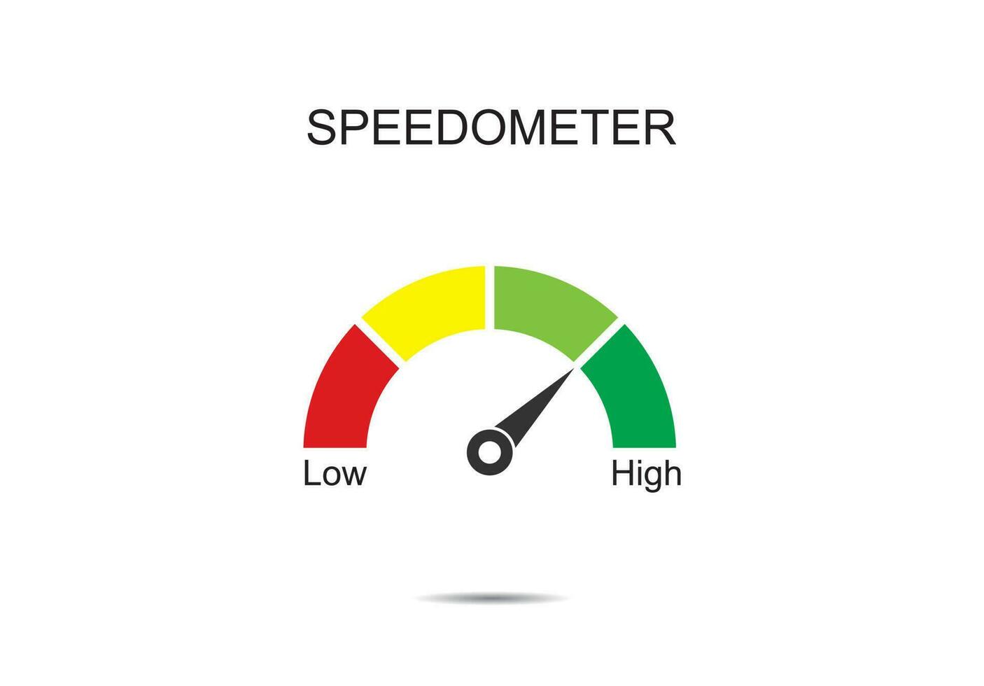 snelheidsmeter icoon vector illustratie Aan achtergrond