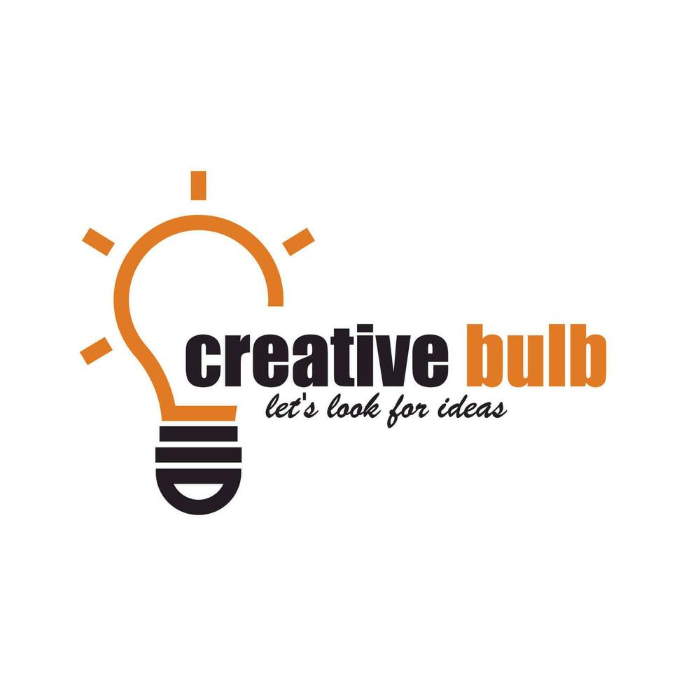 lamp creatief idee icoon vector illustratie sjabloon ontwerp
