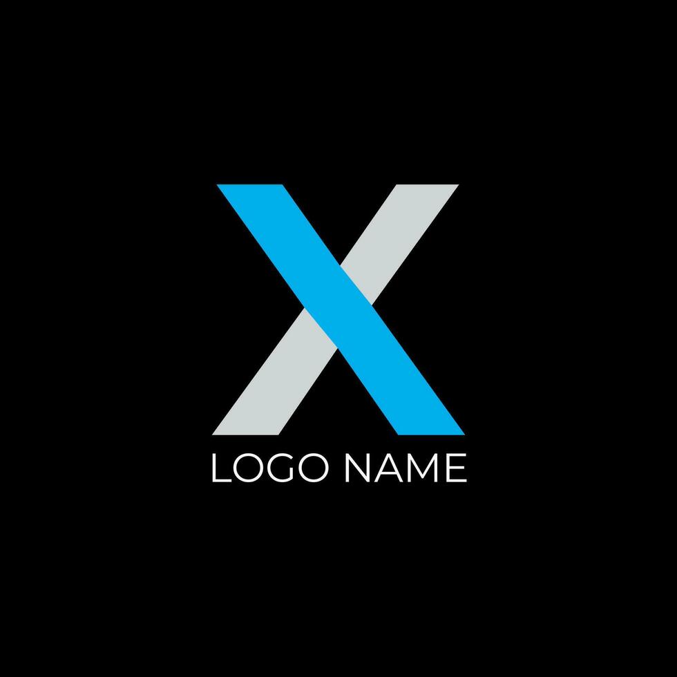 X eerste brief logo ontwerp vrij vector