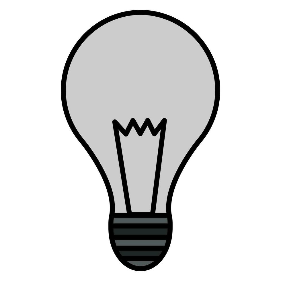 grijs licht lamp Aan een wit achtergrond. vector illustratie.