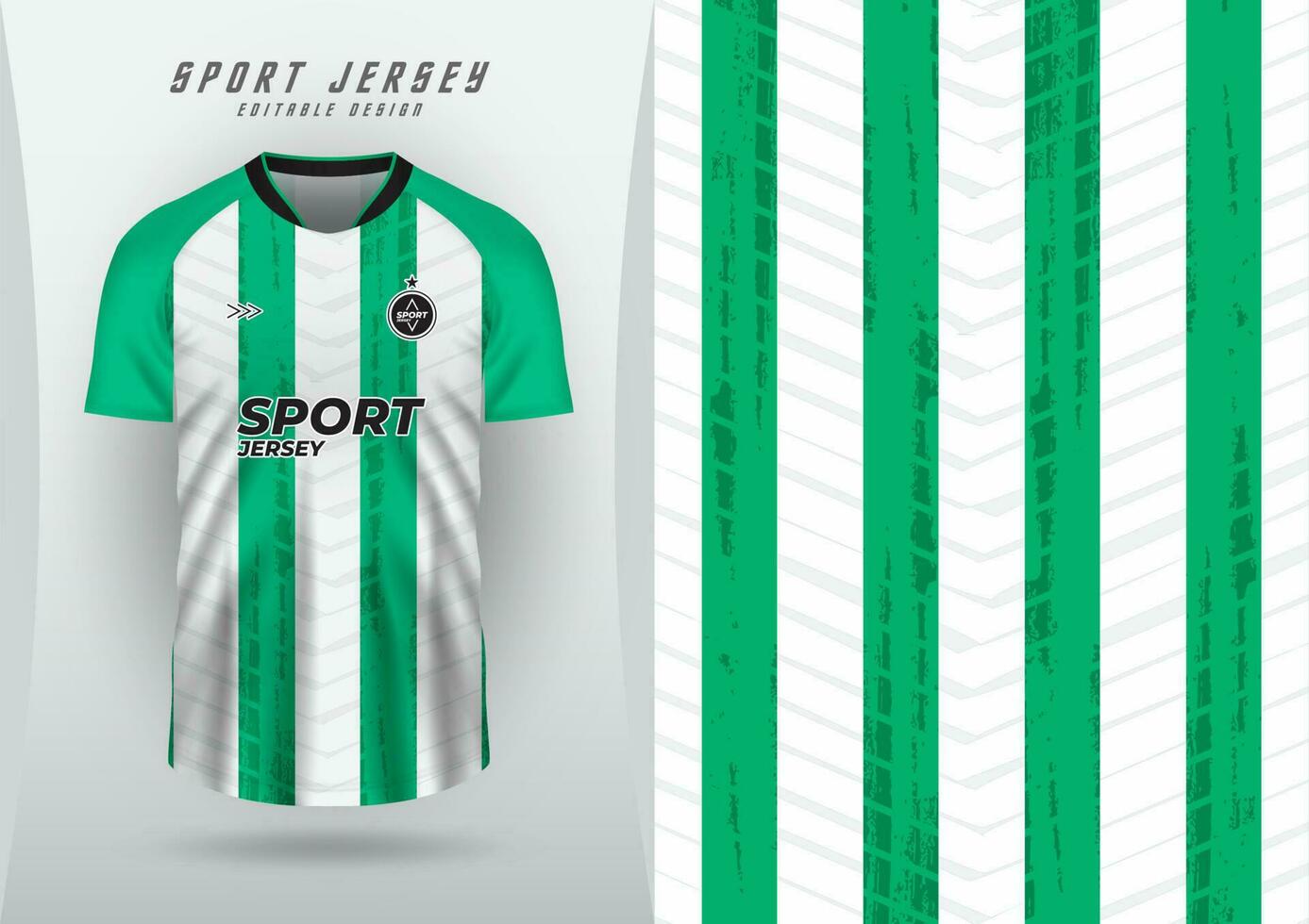 achtergrond voor sport- Jersey, voetbal Jersey, rennen Jersey, racing Jersey, groen wit streep patroon. vector