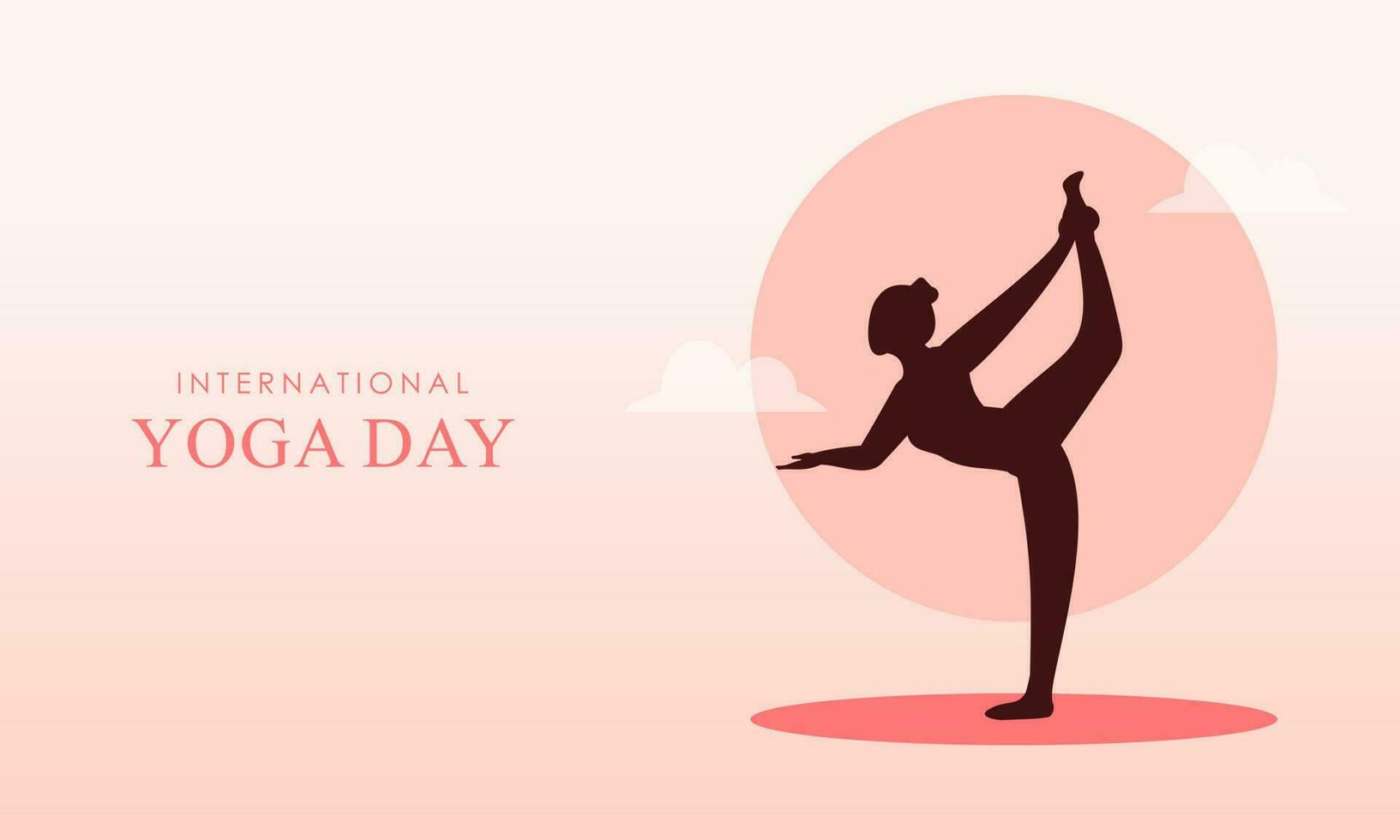 Internationale dag van yoga illustratie. yoga lichaam houding vector