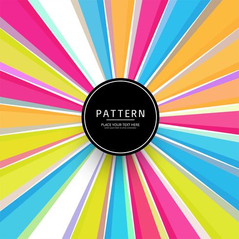 Abstracte kleurrijke stralen patroon achtergrond vector
