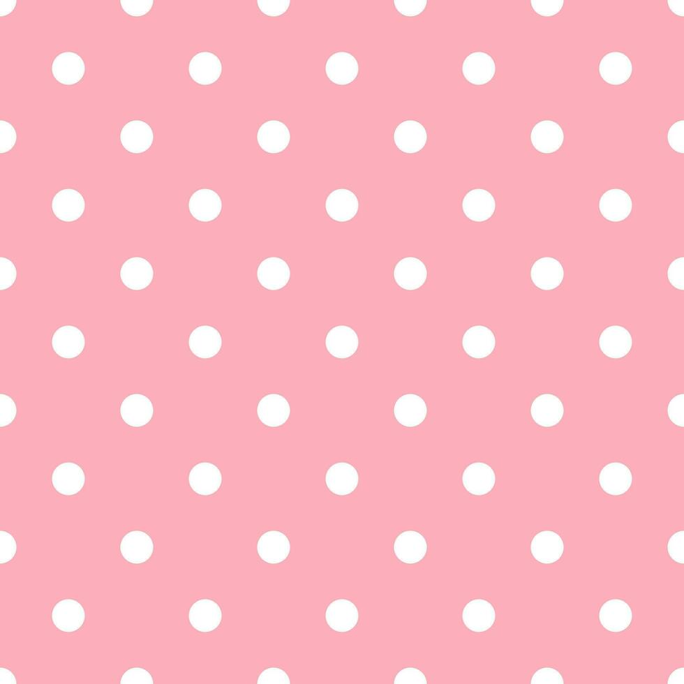 wit dots naadloos roze achtergrond vector