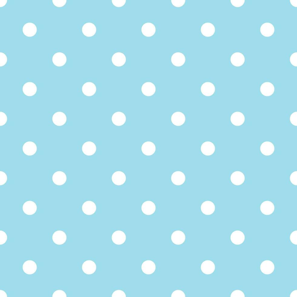 naadloos wit dots blauw achtergrond vector