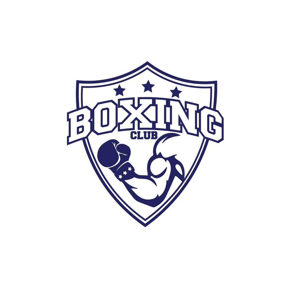 logo boksen club vector illustratie