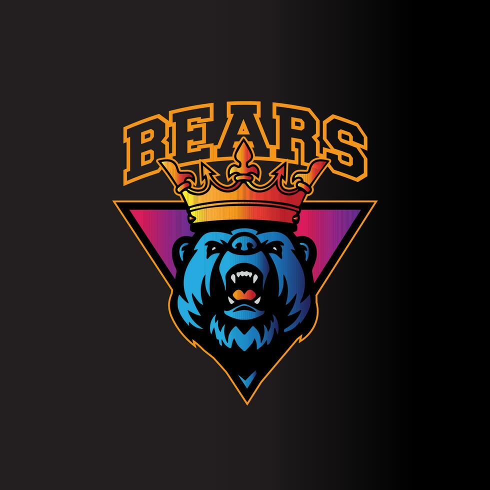 logo bears hoofd vector illustratie