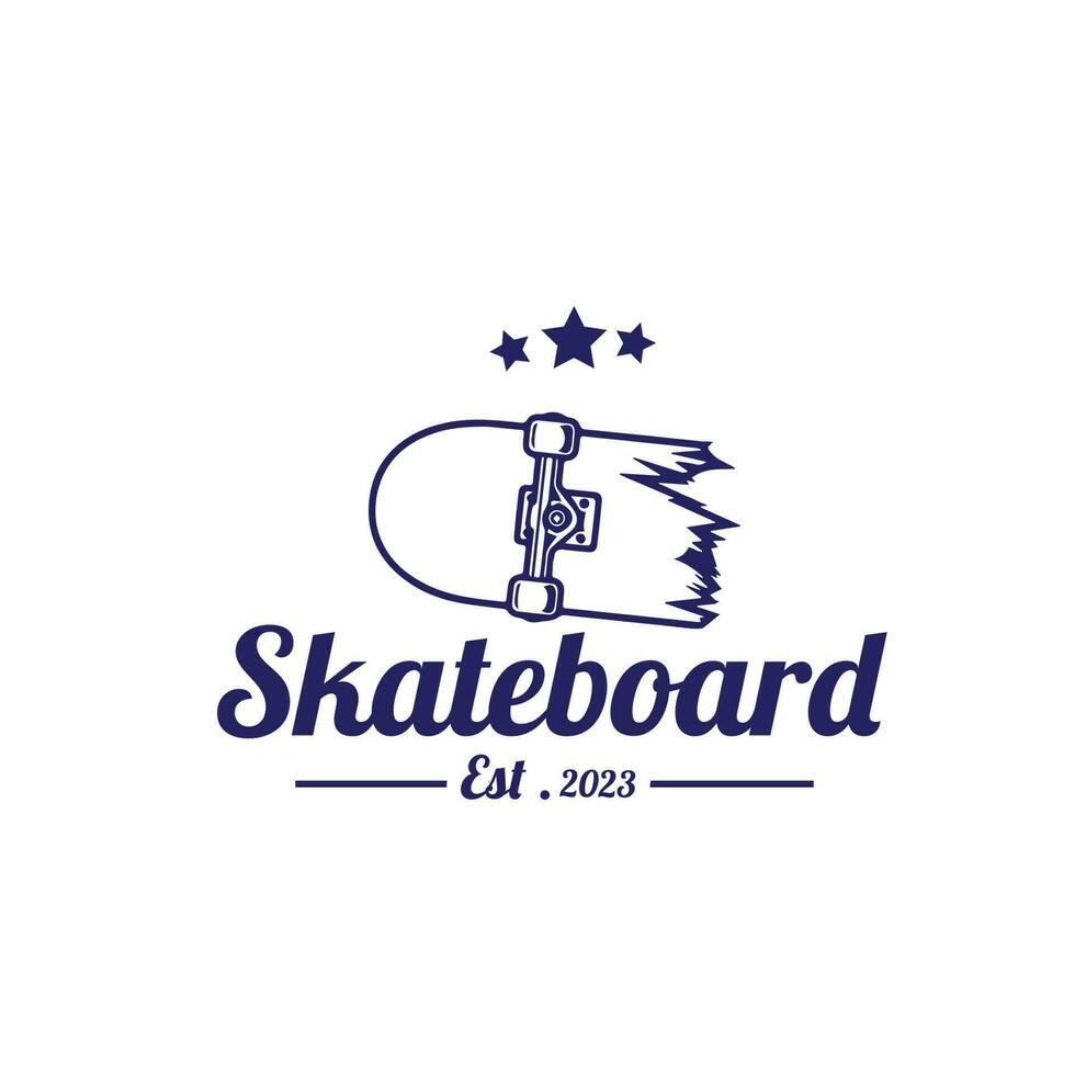 ontwerp logo skateboard vector illustratie