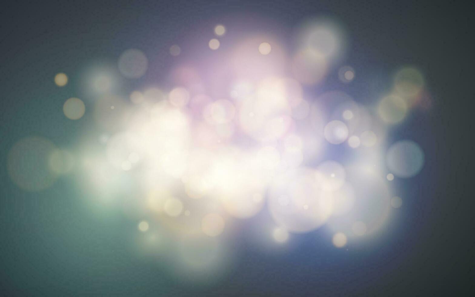 helder bokeh effect. feestelijk magie lichtgevend achtergrond. vakantie ontwerp voor kerstmis. vector illustratie