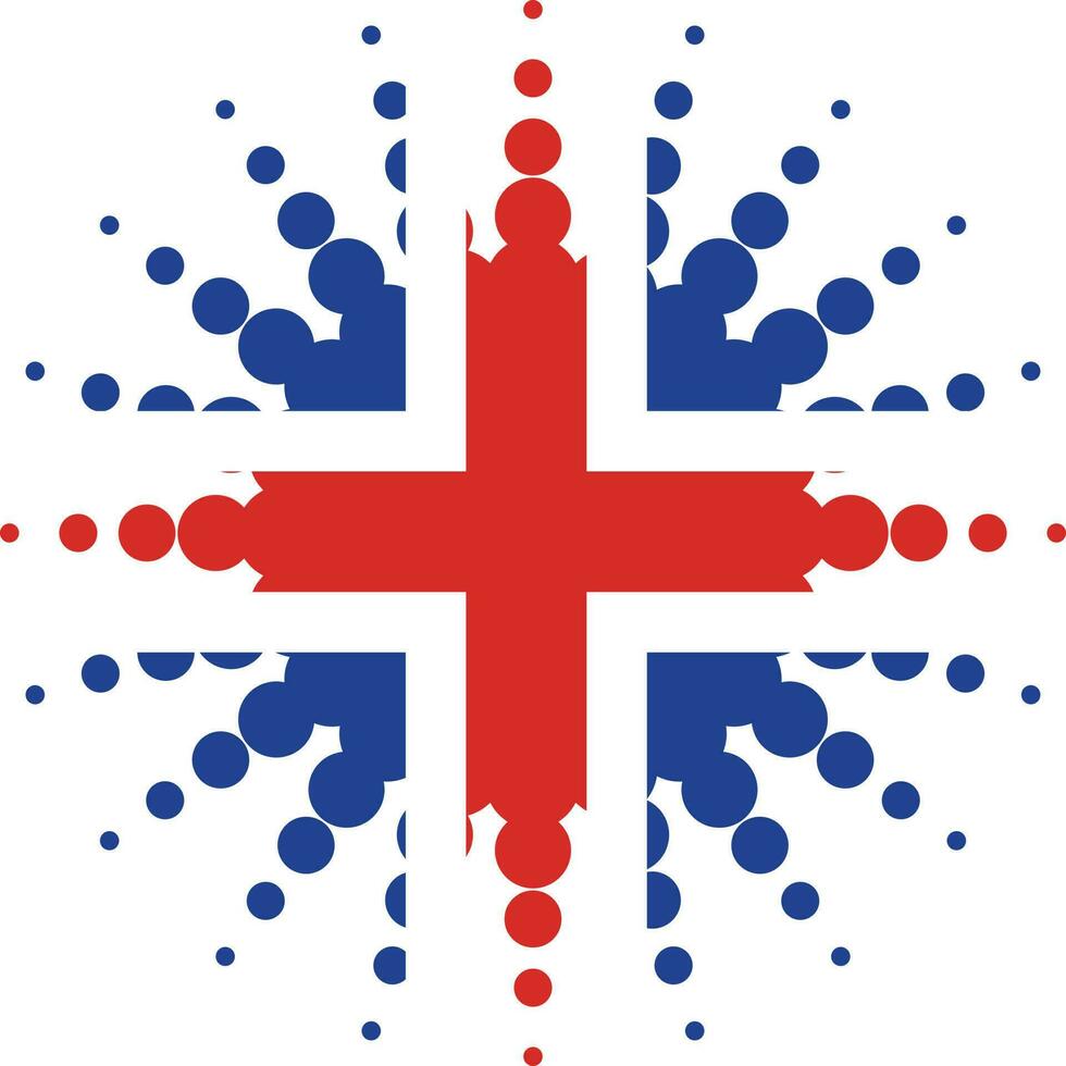 IJsland vlag halftone vorm geven aan, geïsoleerd achtergrond. vector