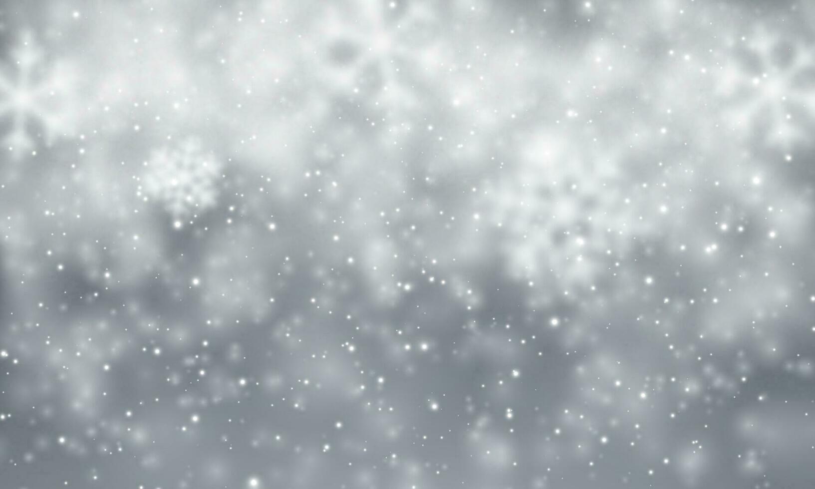 Kerstmis sneeuw. vallend sneeuwvlokken Aan donker achtergrond. sneeuwval. vector illustratie