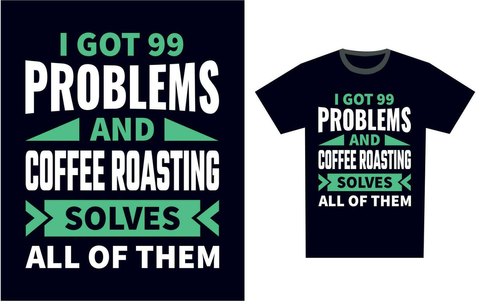 koffie roosteren t overhemd ontwerp sjabloon vector