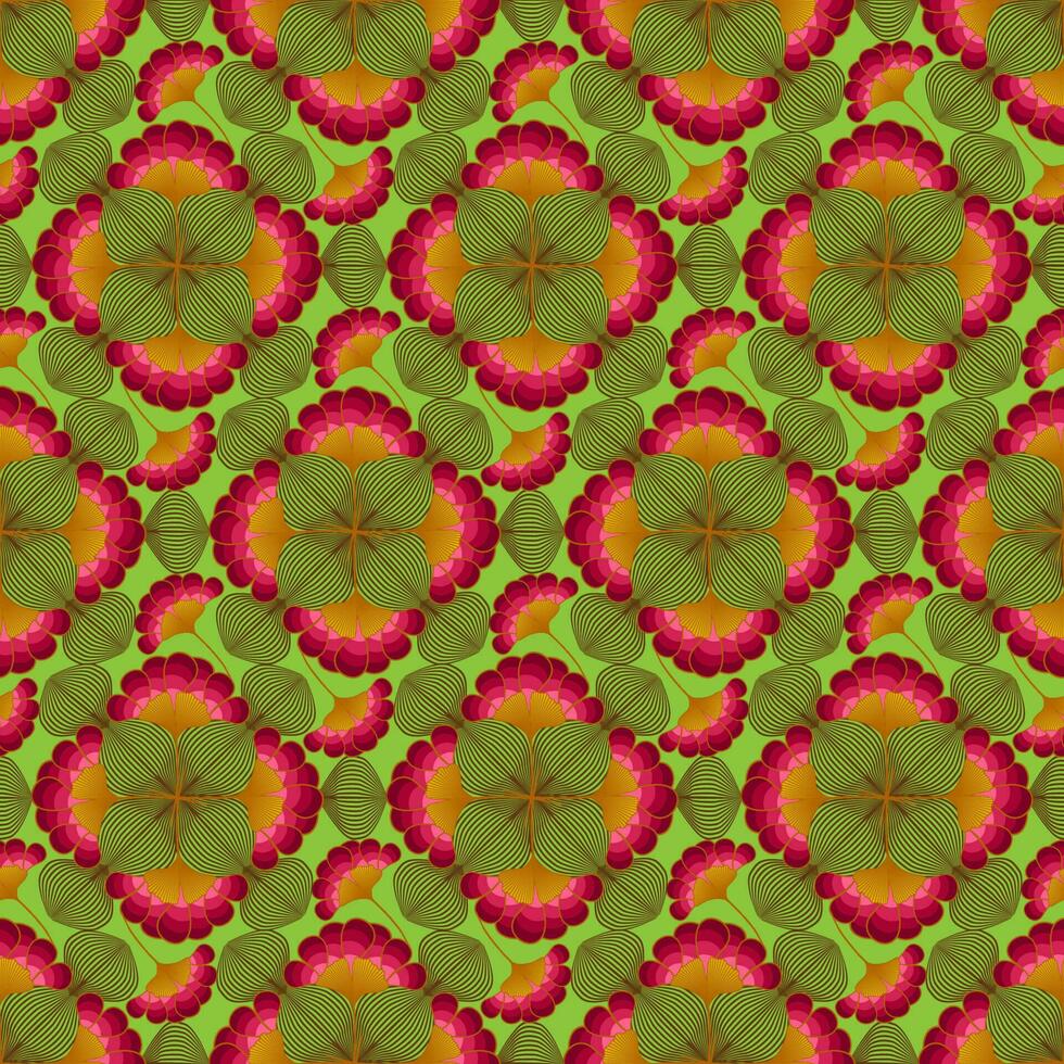 naadloos kleurrijk bloemen motieven, Afrikaanse was- afdrukken kleding stof, afro etnisch handgemaakt ornament voor uw ontwerp, tribal meetkundig elementen. vector textuur, Afrika bloemen textiel Ankara mode ontwerp