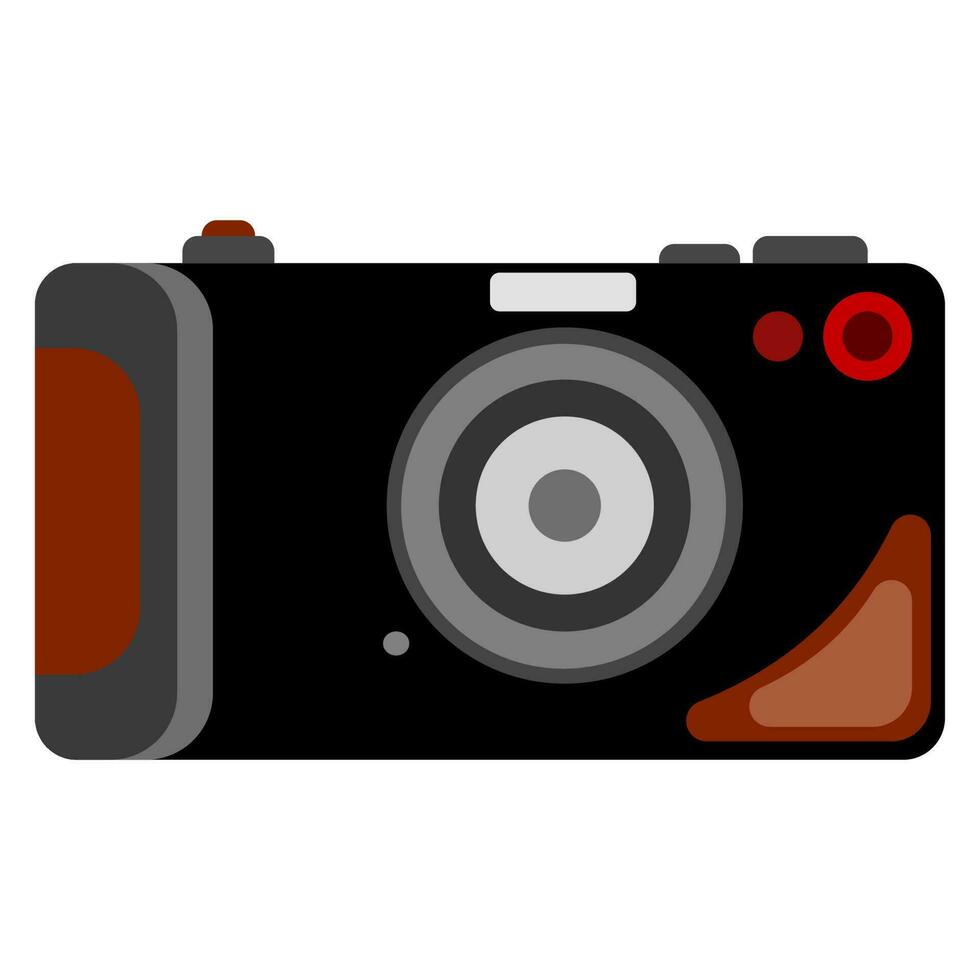 wijnoogst camera in vlak vector illustratie ontwerp