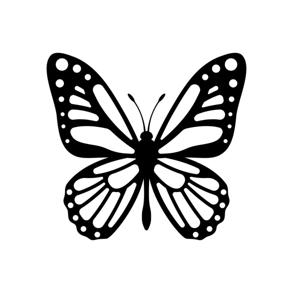 vlinder vector geïsoleerd Aan wit achtergrond