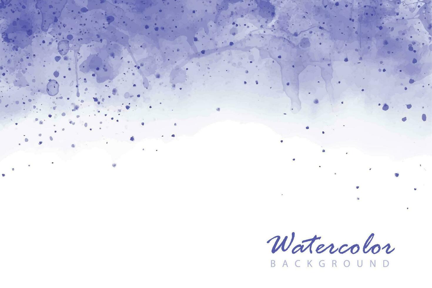 artistiek, abstract blauw, indigo, paars waterverf achtergrond met spatten met de nevel mist effect vector