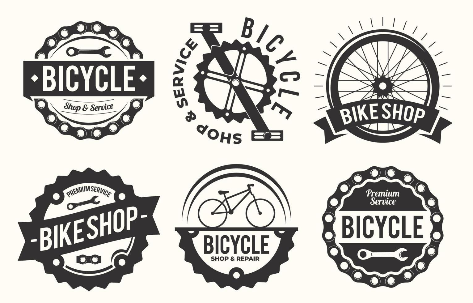 fiets badge collectie vector
