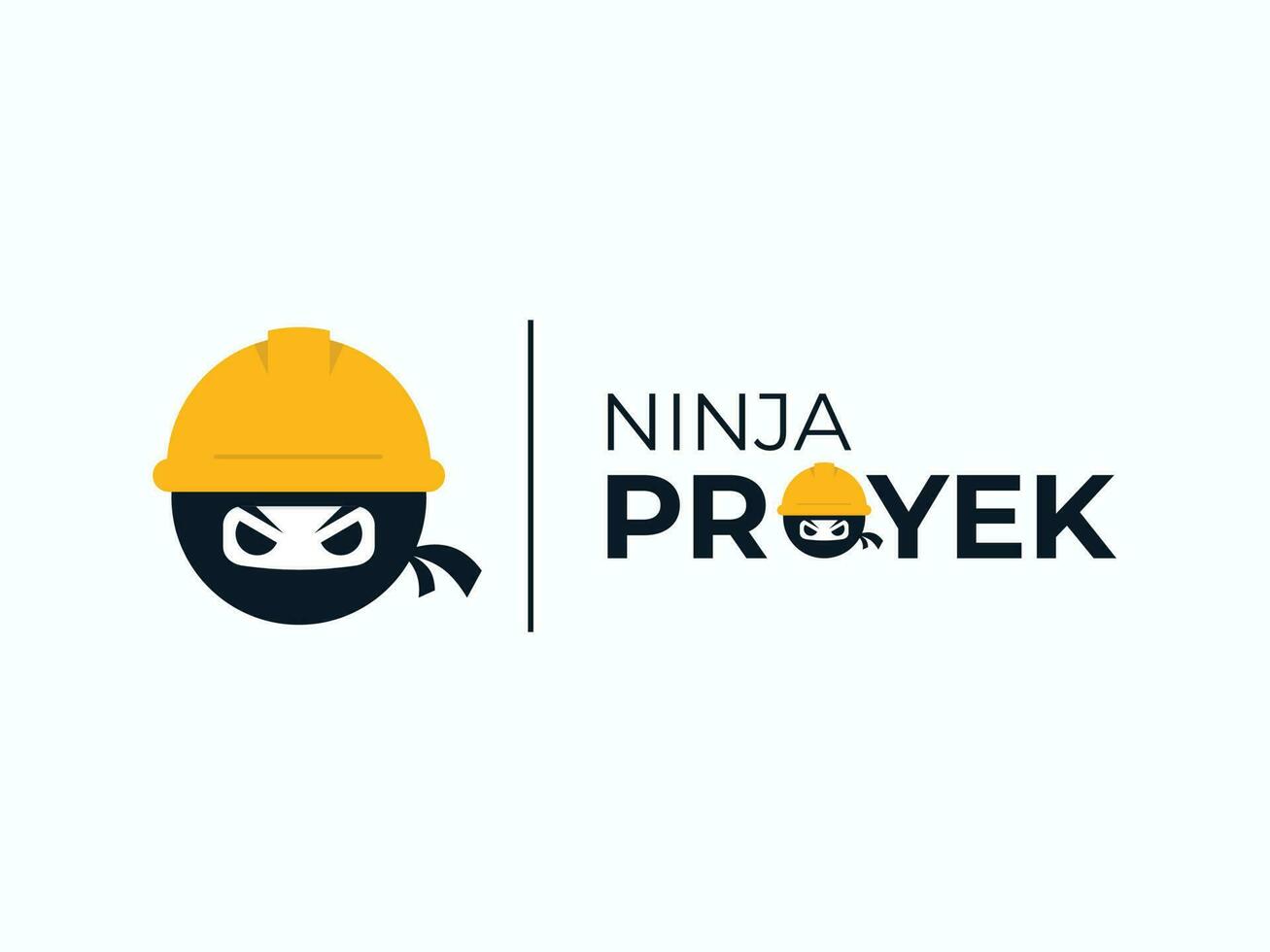 templat logo ontwerp elemen ,logo Ninja proek vector