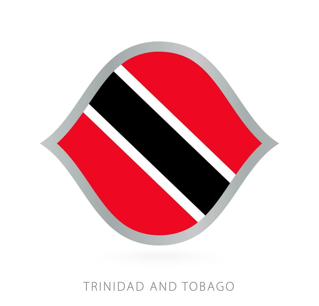 Trinidad en Tobago nationaal team vlag in stijl voor Internationale basketbal wedstrijden. vector