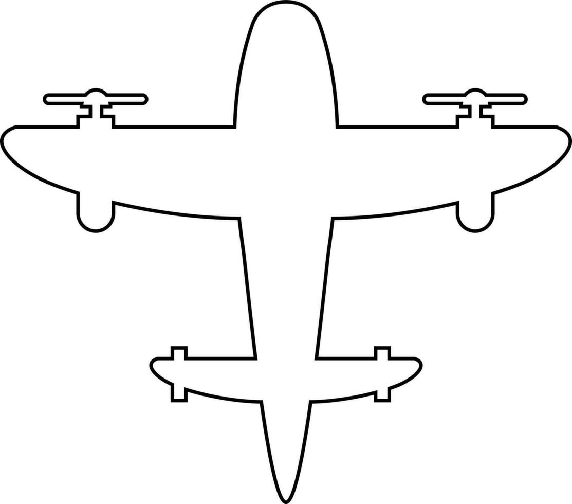 vliegtuig voor decoratie. vector