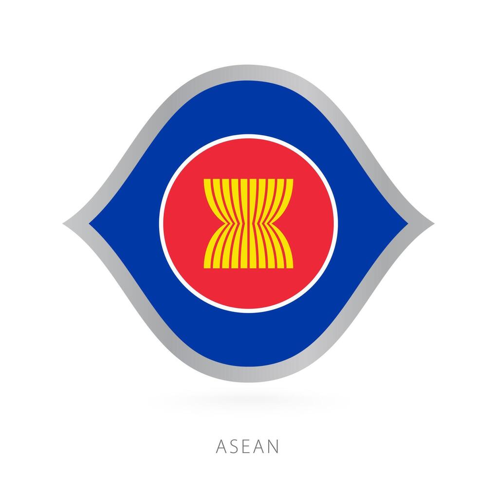 asean nationaal team vlag in stijl voor Internationale basketbal wedstrijden. vector