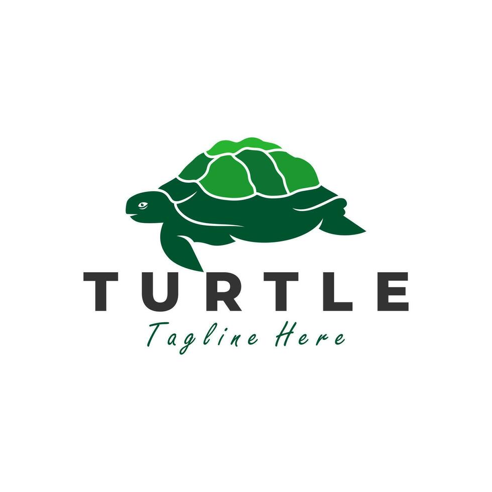 zee schildpad vector illustratie logo ontwerp