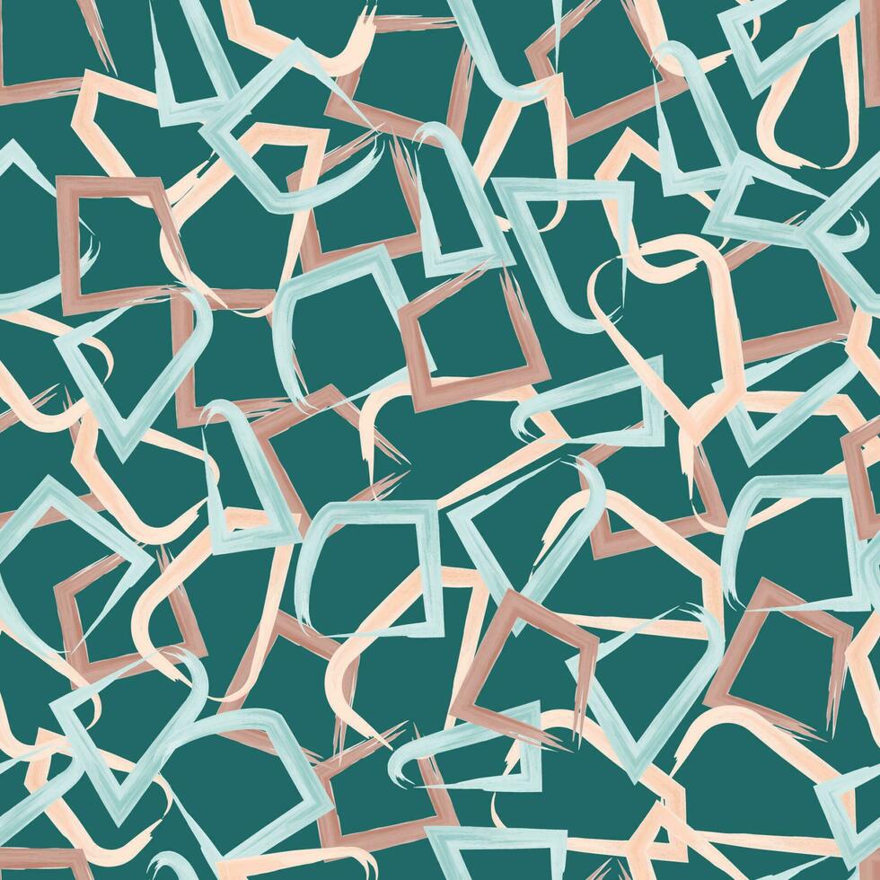 naadloos abstract patroon van waterverf rechthoekig vormen vector