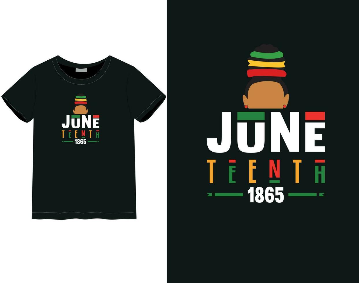 juneteenth 2023 t-shirt ontwerp vector