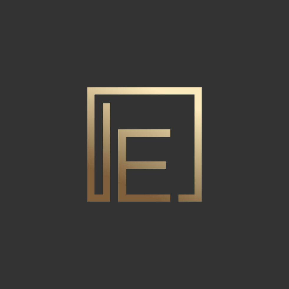 brief logo ontwerp met gemakkelijk en modern vector