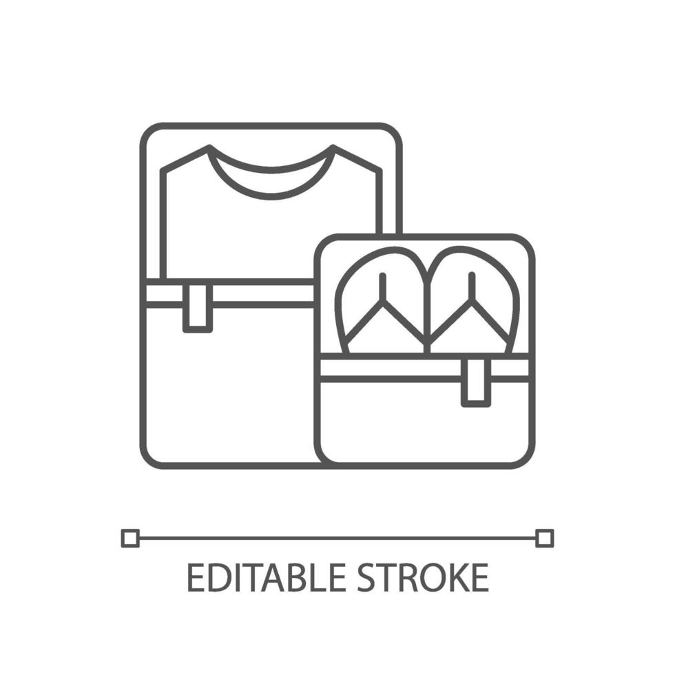 verpakking kubussen lineaire pictogram vector