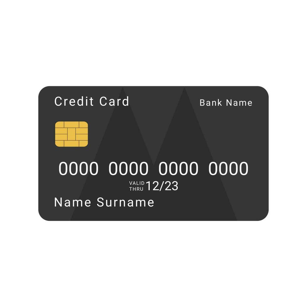 zwarte creditcard vector