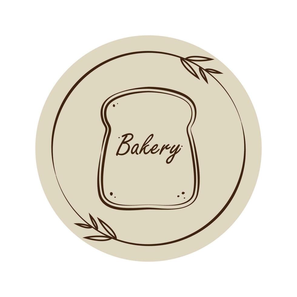 bakkerij logo ontwerp. brood vector. brood symbool. behang. vrij ruimte voor tekst. brood logo ontwerp. vector