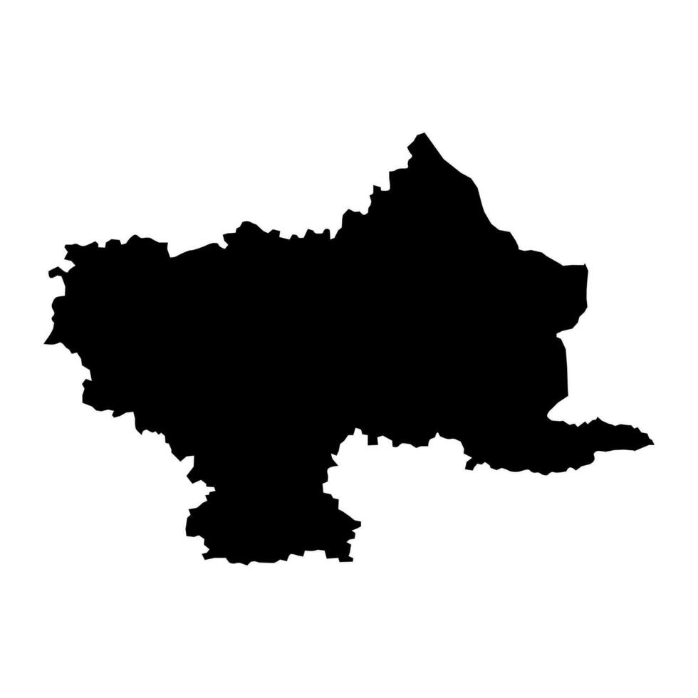 utena provincie kaart, administratief divisie van Litouwen. vector illustratie.
