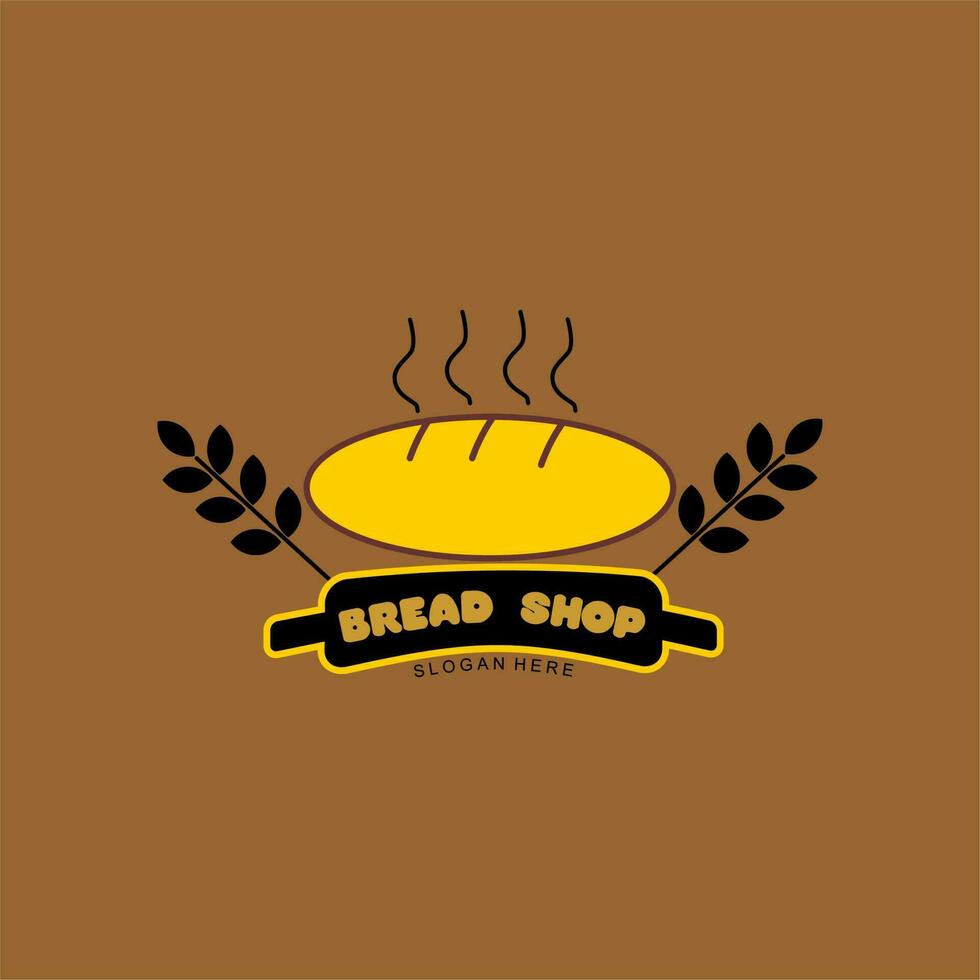 bakkerij logo met vers brood, perfect voor bakkerij, bakkerij fabriek en zo Aan. vector illustratie