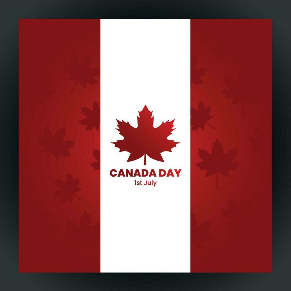 gelukkig Canada dag vector patroon illustratie