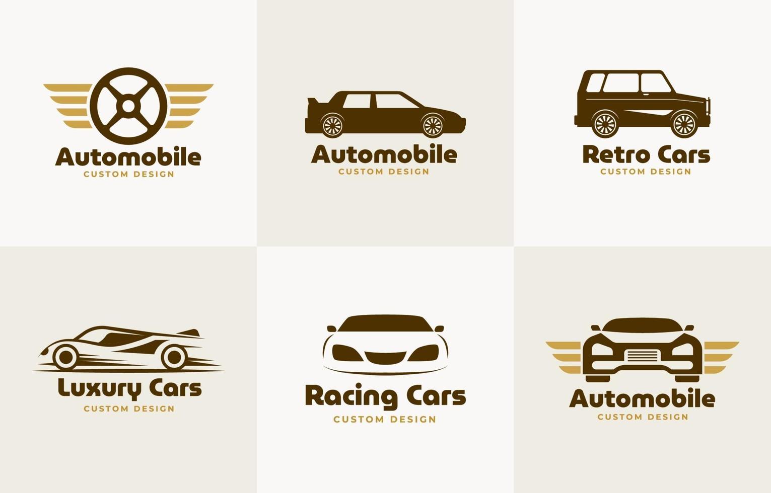 auto- of auto-logo-collectie vector