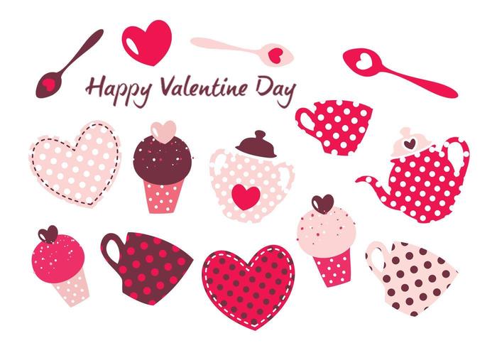 Valentijnsdag Sweets Vector Pack