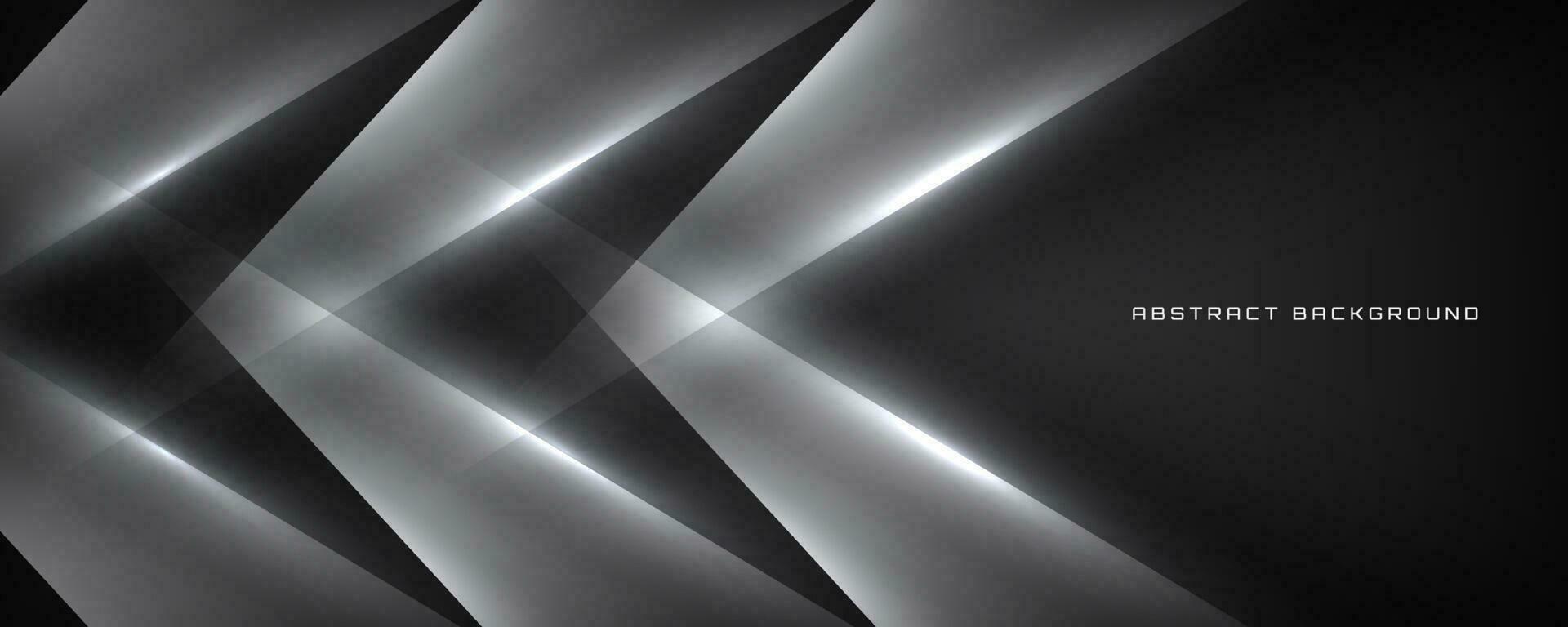 3d zwart wit techno abstract achtergrond overlappen laag Aan donker ruimte met uitknippen effect decoratie. modern grafisch ontwerp element veelhoekige stijl concept voor banier, folder, kaart, of brochure Hoes vector