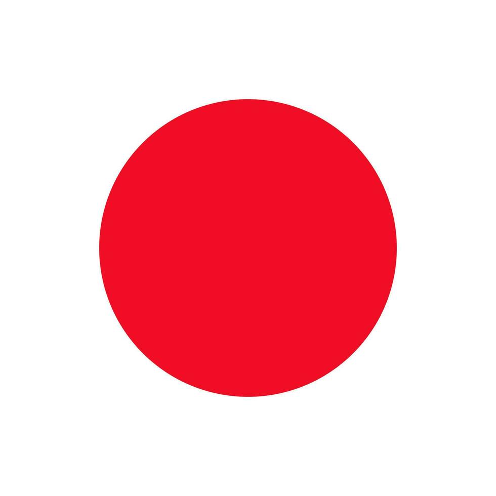 ronde Japans vlag van Japan vector