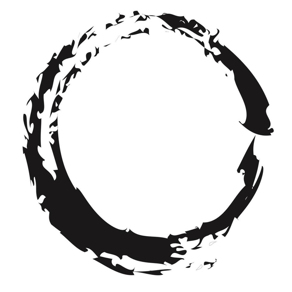 vector cirkel zwart grunge borstel banners vuil ontwerp. vrij vector illustratie.