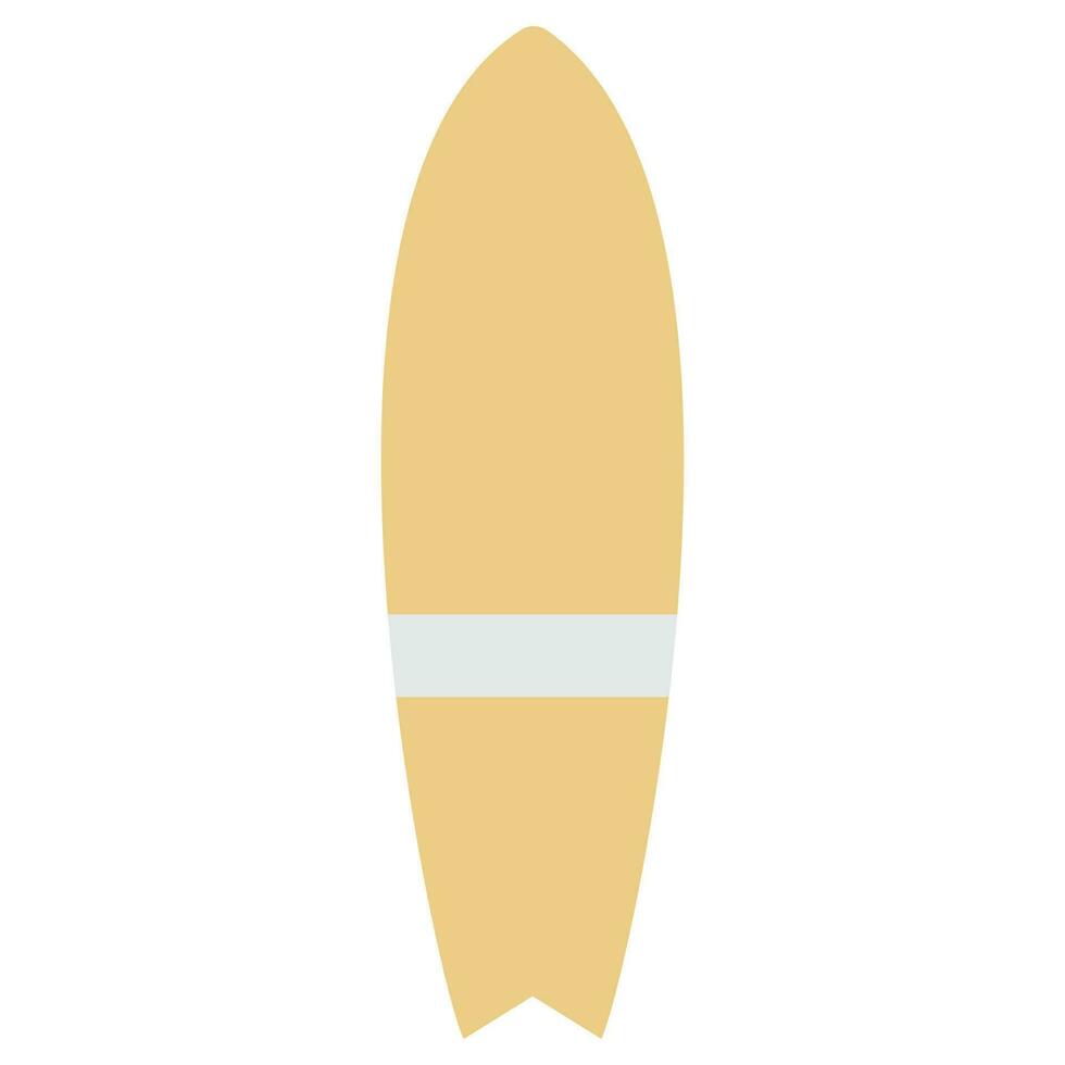 surfplank. vlak vector illustratie